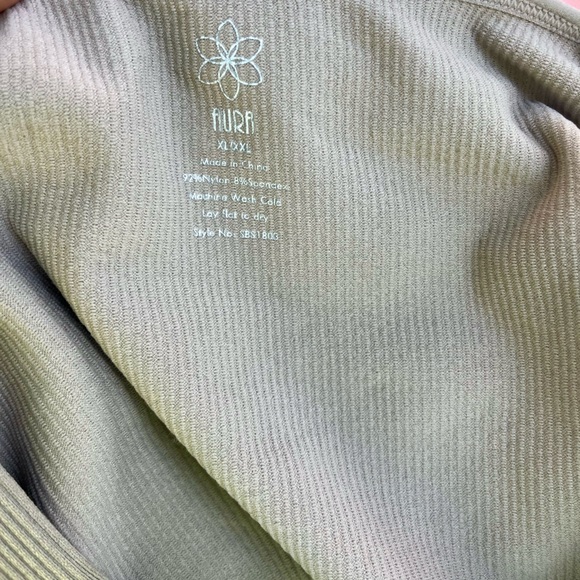 FINAL PRICE: Aura Tan Long-Sleeve Ribbed Fabric Bodysuit - Picture 3 of 7